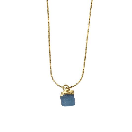 Aquamarine ketting.