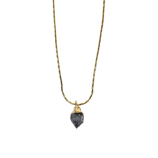 Smoky quartz ketting.